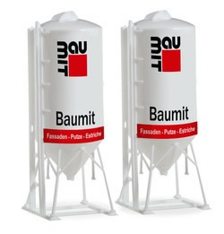 Herpa 76883 - Bulk Tanks, 22.5 Cubic Meters (2 PCS) Baumit