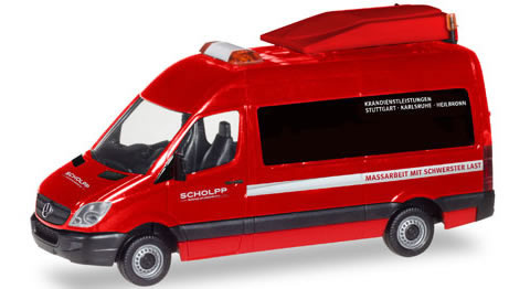 Herpa 93514 - Mercedes Sprinter, BF3 Scholpp