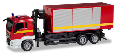 Herpa 93705 - MAN TGS Roll-Off Dump Truck Emergency