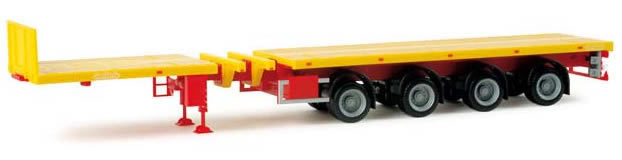 Herpa 051453 Black Dolly For Trailer Train – 1:87 H0 Scale – 4 Pieces – New In Original Packaging