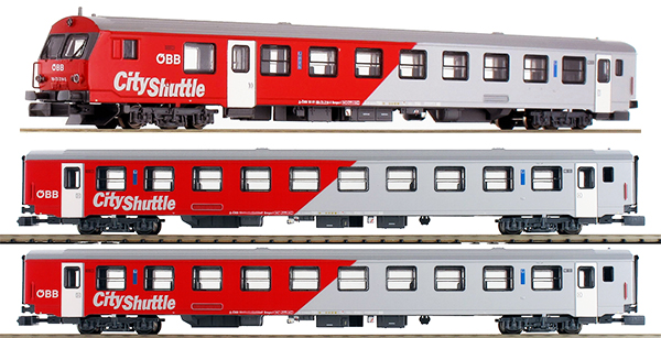 Jagerndorfer JC60340 - 3-Car Austrian City Shuttle Passenger Car Set  