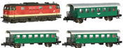 Austrian Diesel Locomotive BR 2143.008 with 3 Passenger Coaches of the OBB