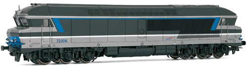 Jouef 2129 - SNCF, diesel locomotive, CC 72006, Isabelle livery.