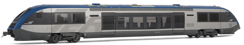 Jouef 2162 -  SNCF, railcar X73500, neutral livery with large TER logo, with decals for 3 regional versions