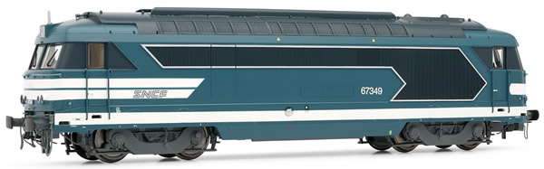 Jouef HJ2272 - French diesel locomotive BB67349 of the SNCF; blue