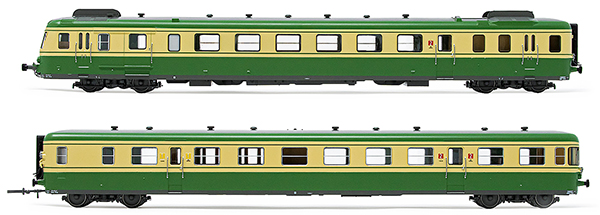 Jouef HJ2386S - French 2pc Railcar Class X2700 of the SNCF (DCC Sound Decoder)