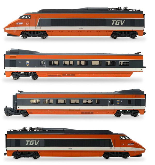 Jouef HJ2425 - French 4-unit set, TGV Sud-Est of the SNCF