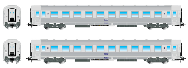 Jouef HJ4137 - 2pc set DEV Inox, 2 x B10j