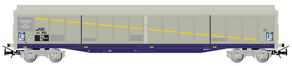 Jouef HJ6163 - 4-axle sliding-wall wagon Habils, rented to “Brasserie Kronenbourg”