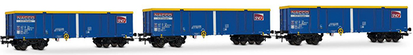 Jouef HJ6293 - French 3-unit pack Eamnos open wagons of the SNCF