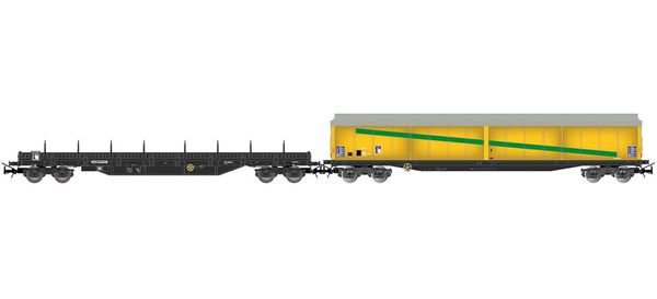 Jouef HJ6332 - 2pc Maintenance Train Set, Res with container + Habils