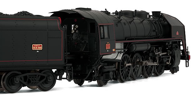 Amazon | SNCF/フランス国鉄141R 蒸気機関車（黒染車輪/金属製