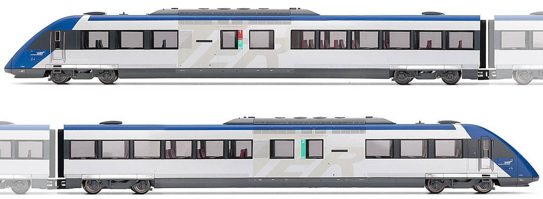 Jouef HJ2167S - Diesel railcar X72500 SNCF, TER livery DC Digital
