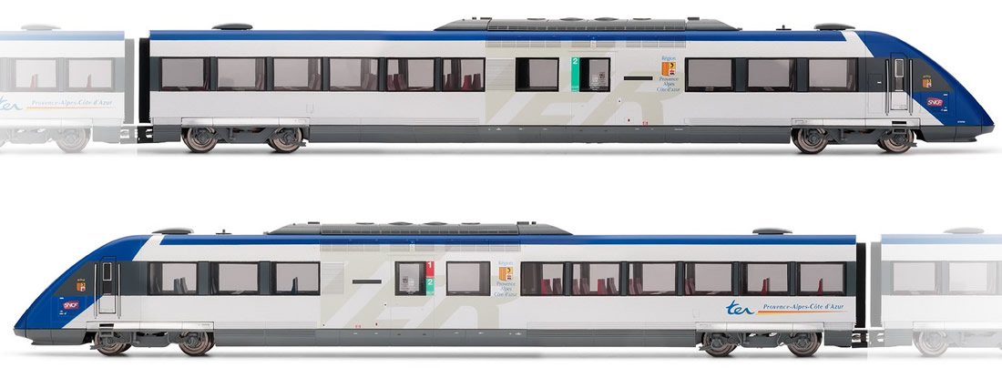 Jouef HJ2212S - French diesel railcar X72500 of the SNCF; 