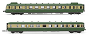 Diesel railcar RGP II X 2716 green/biege livery of the SNCF