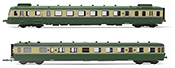 Diesel railcar RGP II X 2712, green/biege livery of the SNCF (DCC Sound)