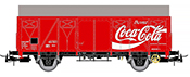 2-axle closed wagon type G4 with flat walls Coca-Cola