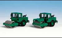 Kibri 15212 - H0 HAMM vibration compactors SchwarzBau, 2 pieces **discontinued**