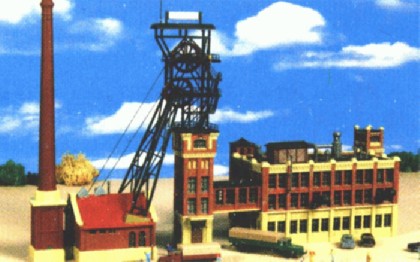 Kibri 37228 - N Mine head tower with machine house andcoal washery