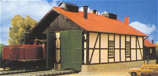 Kibri 39438 - H0 Loco shed, double track