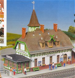 Kibri 39509 - H0 Station Burg in Spreewaldincl. house illumination starter set