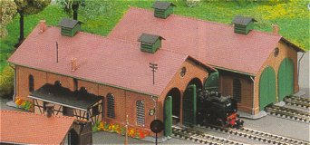 Kibri 7438 - Locomotive shed double