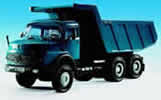 H0 KAELBLE GMEINDER articulated dump withhook roll-off construction and roll-off container