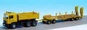 H0 MAN tipper with low-loader trailer KIRCHHOFF