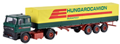 H0 RABA 2-axle tractor with HUNGAROCAMIONtarpaulin semi-trailer