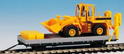 H0 ROBEL trailer 55.54 with construction equipment