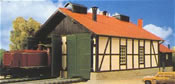 H0 Loco shed, double track
