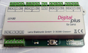 Lenz 11100 - LS100  Controls 4 acc. (switch machines), with feedback   