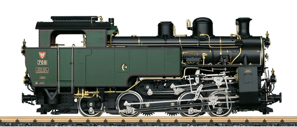 LGB 26370 - Swiss Steam Locomotive Class HG 4/4 No. 708 of the DFB (Sound)