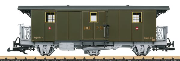 LGB 41331 - Swiss BDB Baggage Car, Car Number F 51