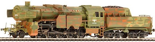 Liliput 104224 - BR 42 1800 DR, Ep.II Tarnfarbe (D)