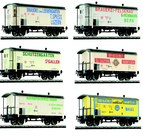Liliput 240154 - Bierwagen-Set 6tlg. K2 SBB Ep.II
