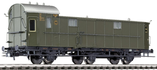 Liliput 334401 - Baggage Van 3-axle Pw3 Pr11 DRG  EP II