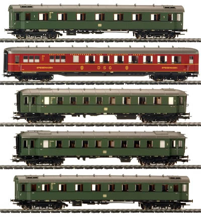 Liliput 350011 - Reisezugw.set 5tlg.Museum DB Ep.V(M)