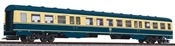 Middle Passegner Car for BR 614 RailCar Set - Sea Blue / Beige