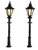 2 classic lamppost with LED