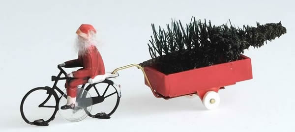 Magnorail KKf-1 - Santa Claus bicycle ready to run HO/OO for Magnorail System KKf-1