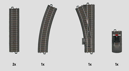 Marklin 24900 - C TRACK C1 EXTENSION SET