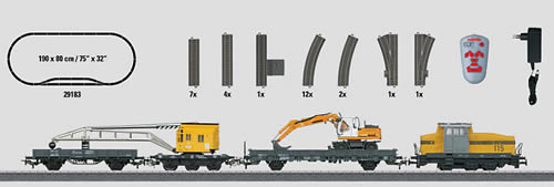 Marklin 29183 - Construction Site Starter Set with IR Controller - Start Up