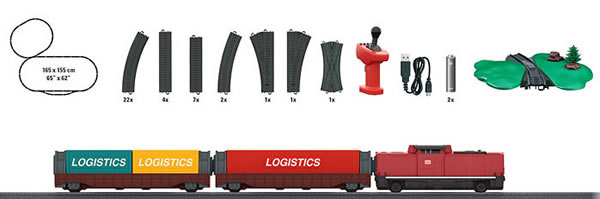 Marklin 29309 - MyWorld Battery Operated Starter Set Freight Train