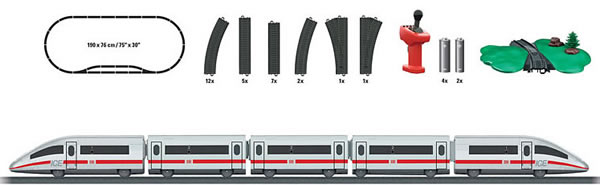 Marklin 29330 - MyWorld Battery Operated Starter Set ICE 3