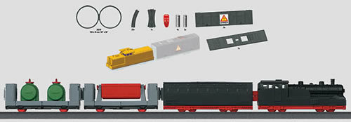 Marklin 29370 - 4pc Freight Train Starter Set  Battery Operated