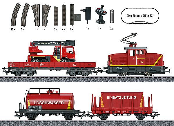 Marklin 29722 - Märklin Start up - Fire Department Starter Set for Children Ages 6