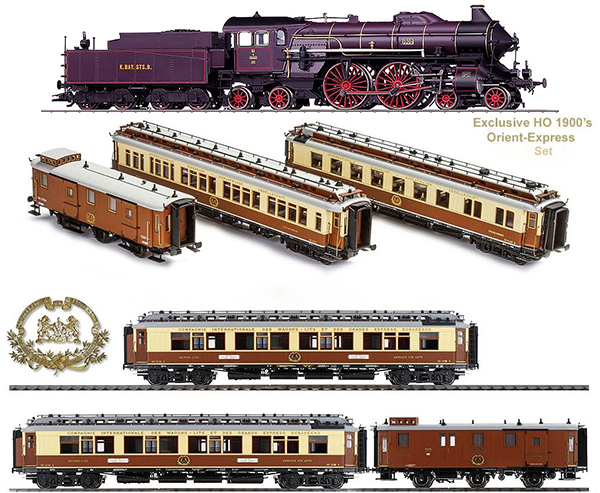 Marklin 370181 - 1900s Calais-Méditerranée Orient Express Set
