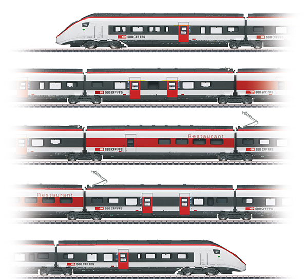 Marklin 39812 - Swiss Class RABe 501 Giruno High-Speed Rail Car Train of the SBB (Sound Decoder)
