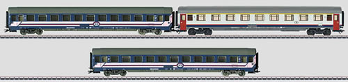 Marklin 42742 - Belgian 3pc Express Passenger Car Set of the SNCB